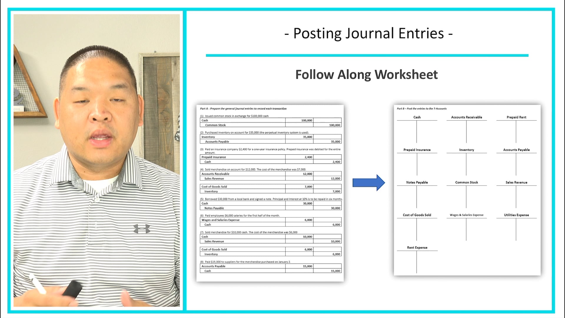 Lesson 5 - Posting Journal Entries - Part B - Entries 7 - 11