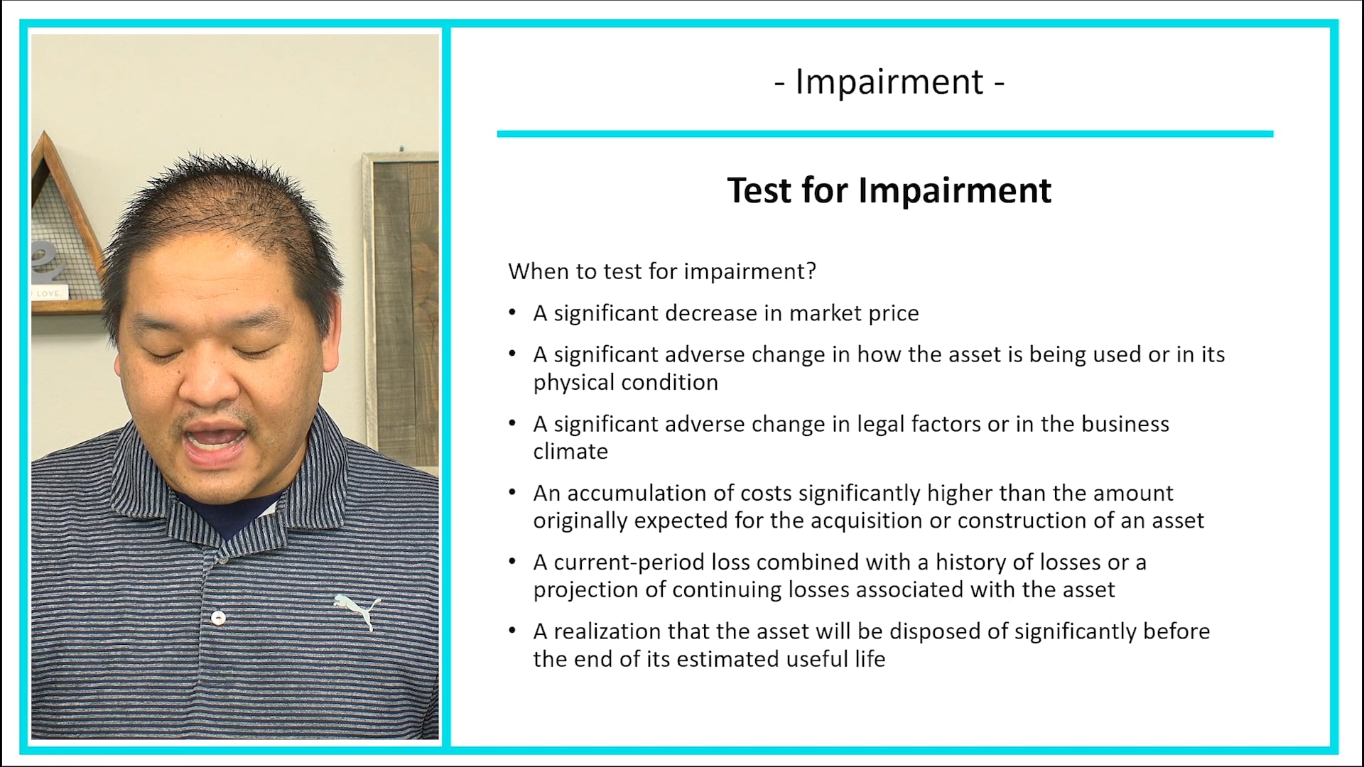 Lesson 11.12 - Impairment of Tangible Assets