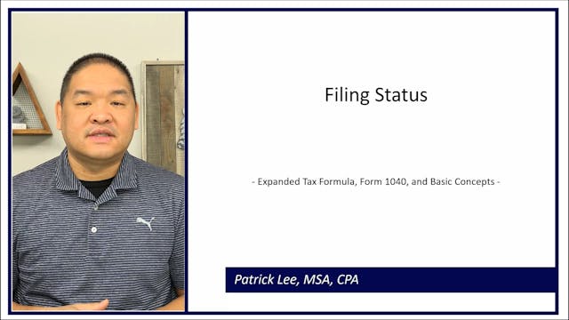 Lesson 2.5 - Filing Status