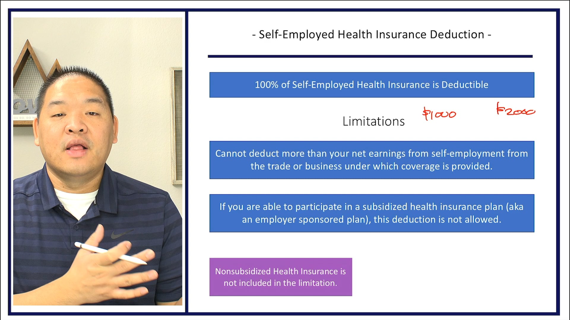 Section 4.9 - Self-Employment Health Insurance