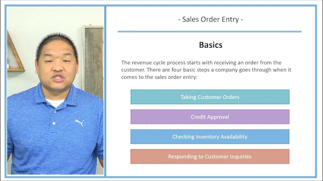 Lesson 11.2 - Sales Order Entry