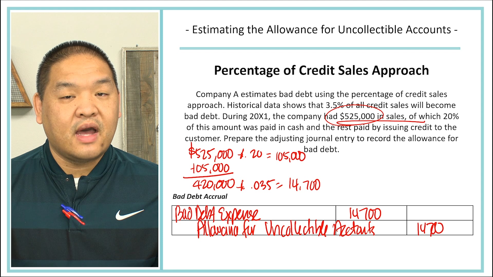 Lesson 7.14 - Estimating the Allowance for Uncollectible Accounts