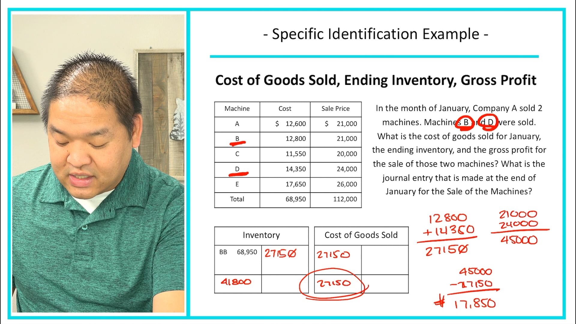 Lesson 7.4 - Specific Identification Example
