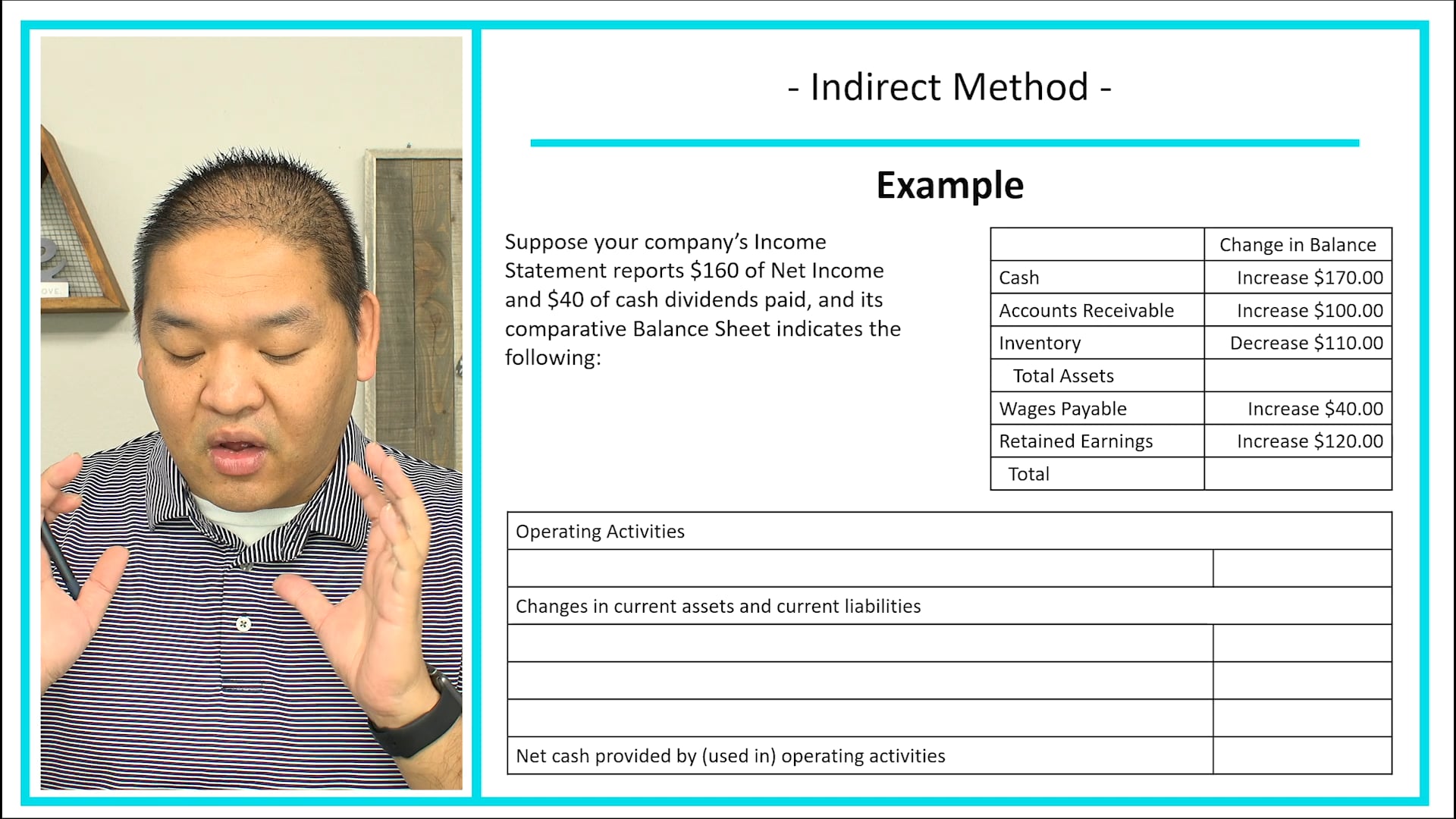 Lesson 12.4 - Indirect Method - Operating Activities