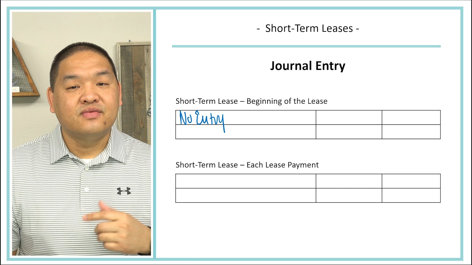 Lesson 15.10 - Short-Term Operating Lease - Shortcut Method