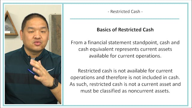 Lesson 7.3 - Restricted Cash