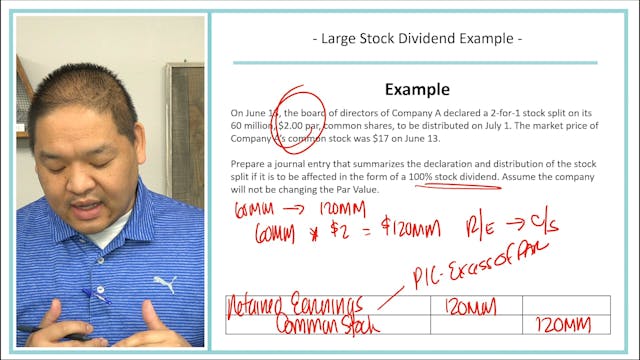 Lesson 18.17 - Large Stock Dividend -...