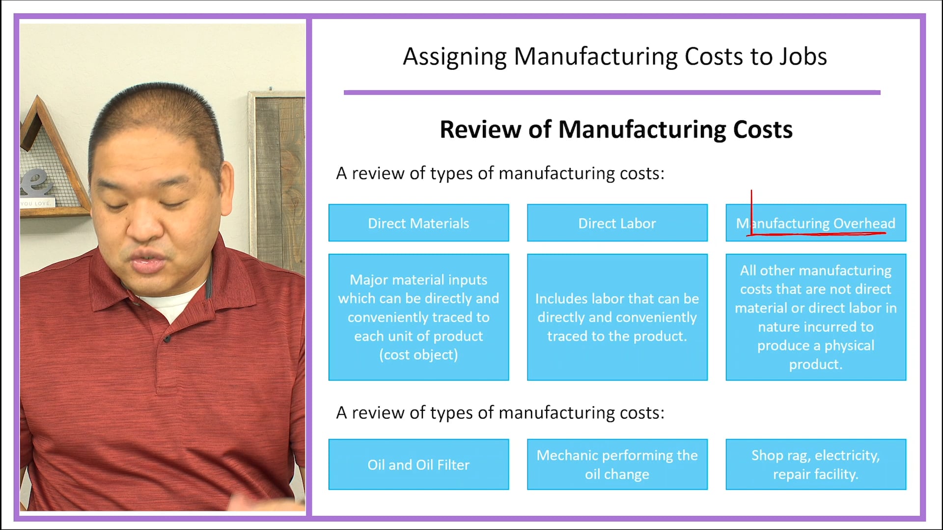 Lesson 2.2 - Assigning Manufacturing Costs to Jobs