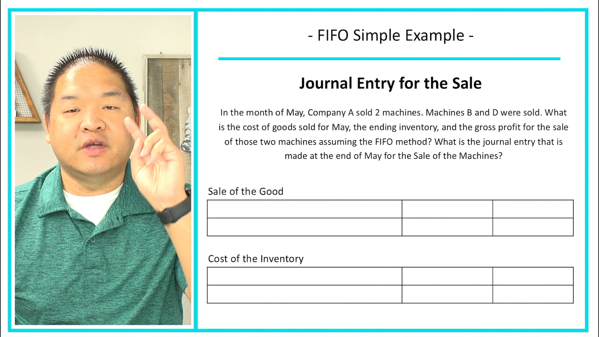 Lesson 7.7 - FIFO Simple Example Mechanic Example - Periodic
