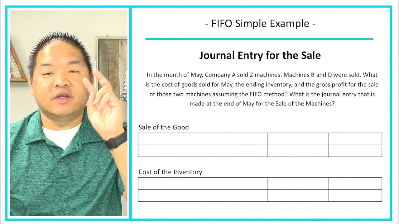 Fifo Example Activity Lesson 7.7 - FIFO Simple Example Mechanic Example - Periodic - Section ...