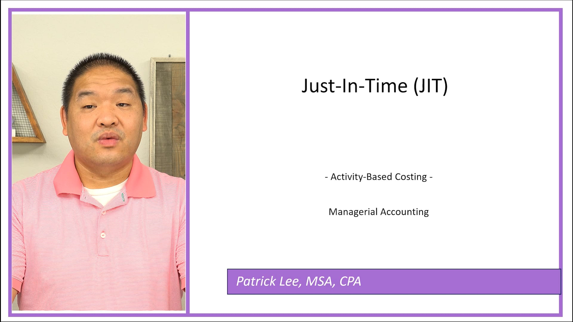 Lesson 4.13 - Just-In-Time