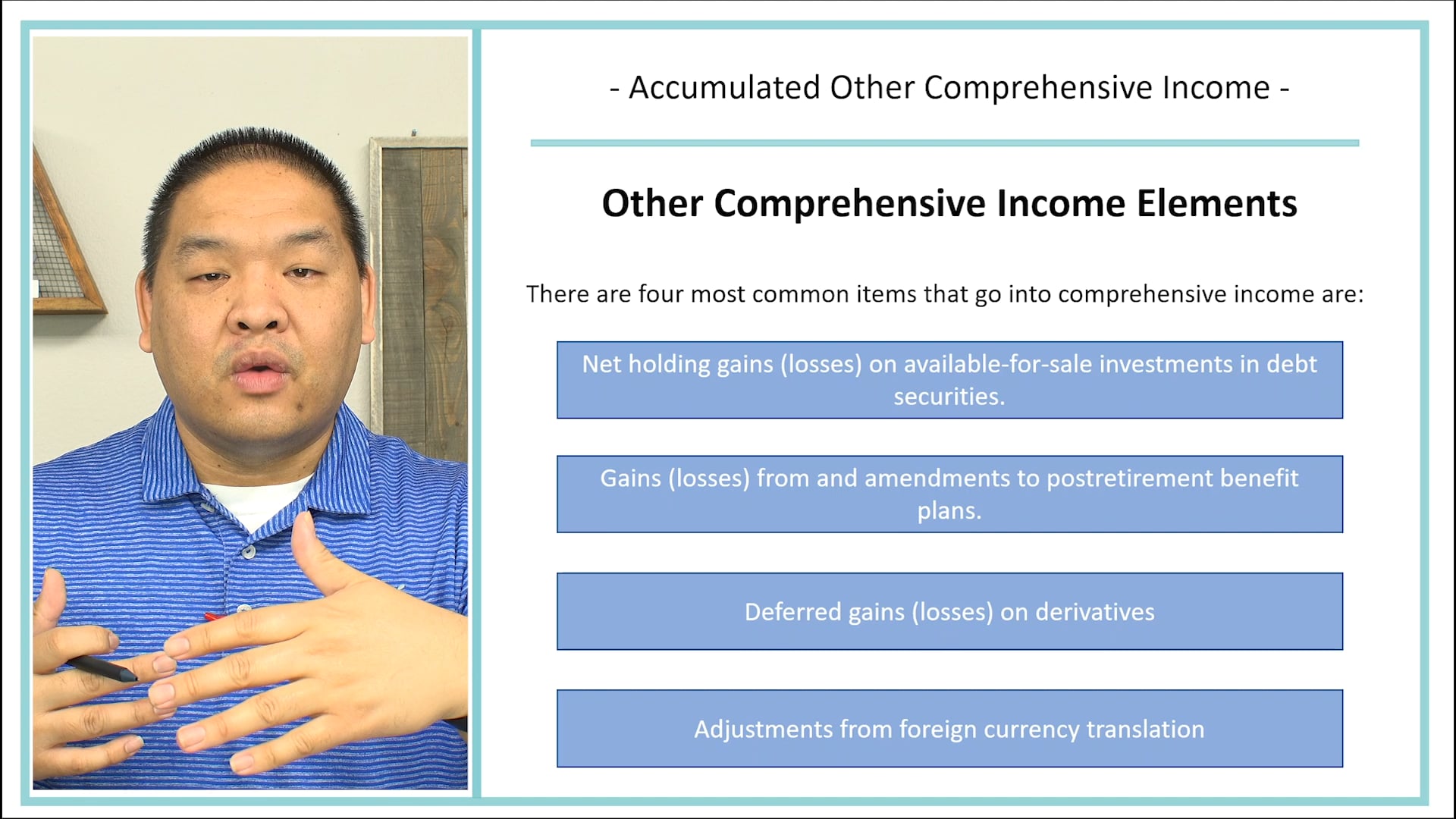 Lesson 18.2 - Accumulated Other Comprehensive Income - AOCI