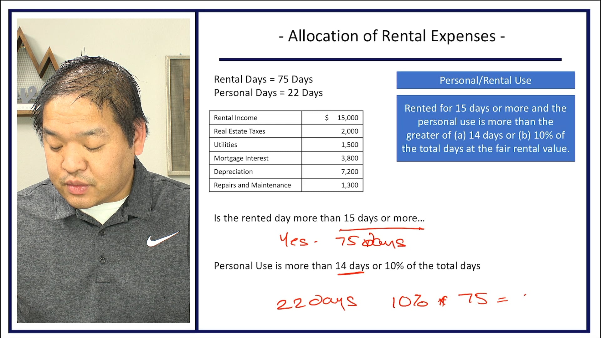 Section 8.5 - Allocation of Rental Expenses