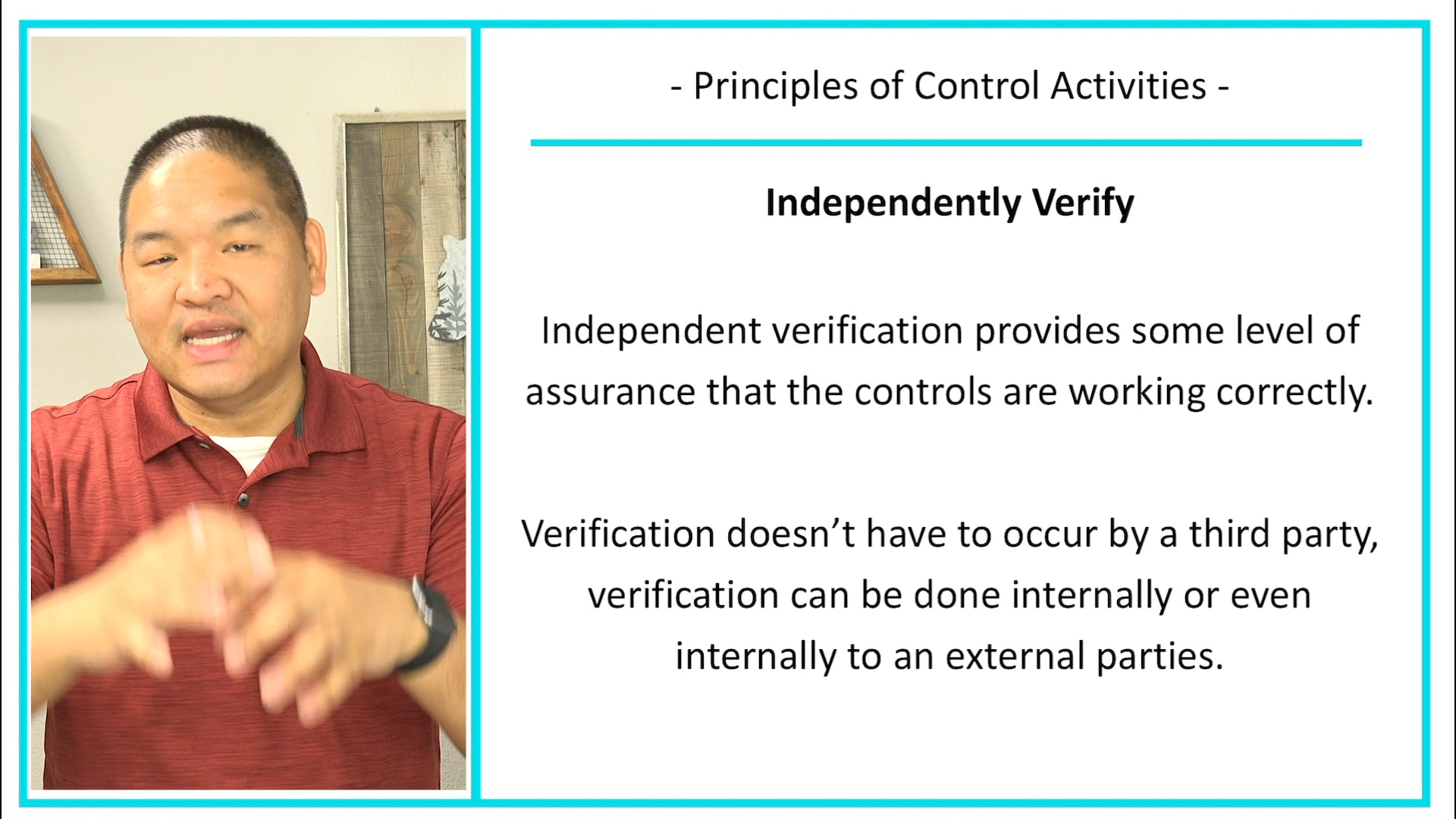 Lesson 5.5 - Principles of Control Activities