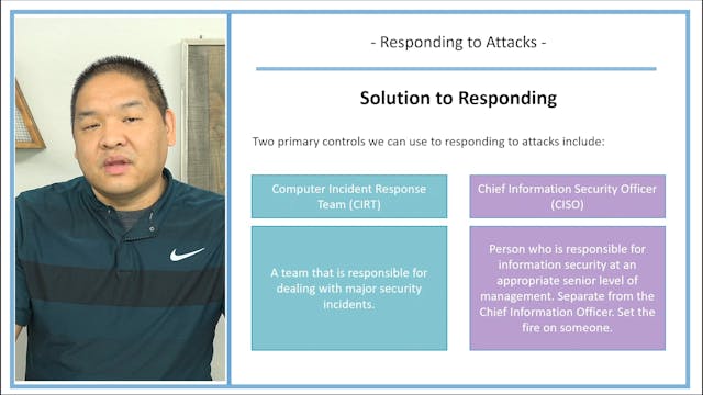 Lesson 7.12 - Responding to Attacks