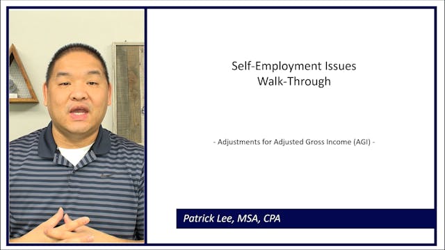 Lesson 4.10 - Self-Employment Issues ...