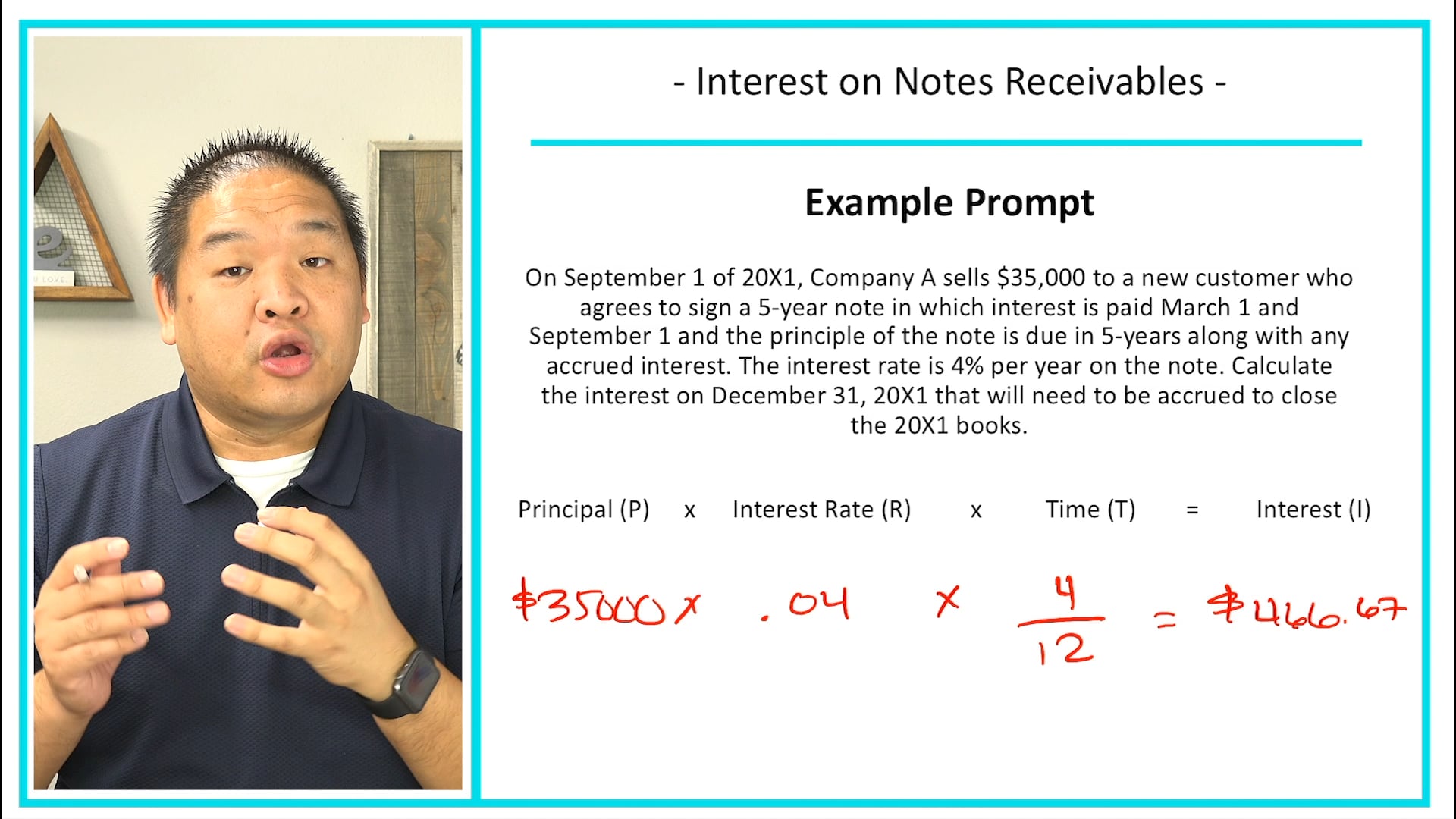 Lesson 8.11 - Interest on Notes Receivables