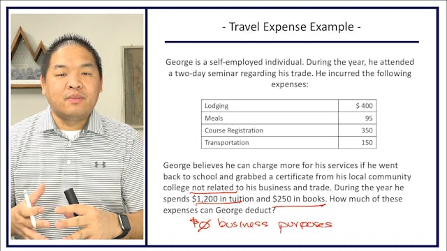 Section 6.21 - Travel Expense Example