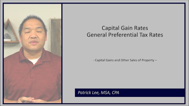 Lesson 7.7 - Capital Gain Rates - Gen...