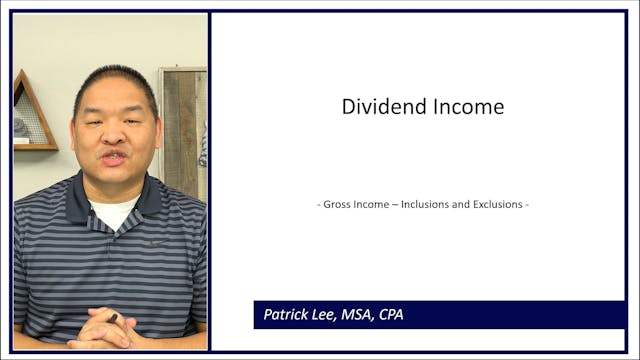 Lesson 3.3 - Dividend Income
