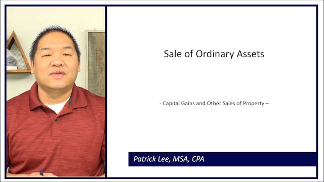 Lesson 7.4 - Sale of Ordinary Assets