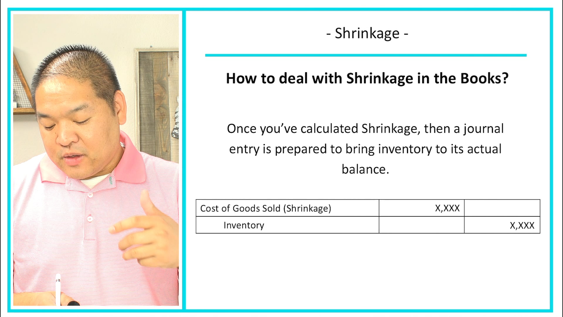 Lesson 6.5 - Shrinkage - Inventory