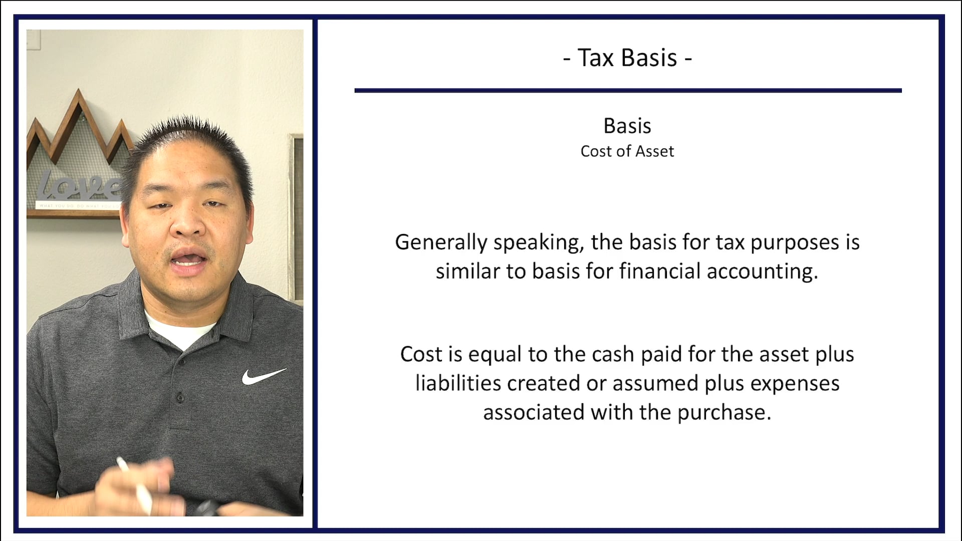Section 6.8 - Tax Basis