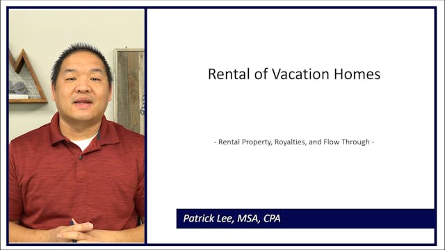 Lesson 8.4 - Rental of Vacation Homes