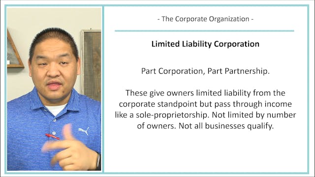 Lesson 18.3 - The Corporate Organization