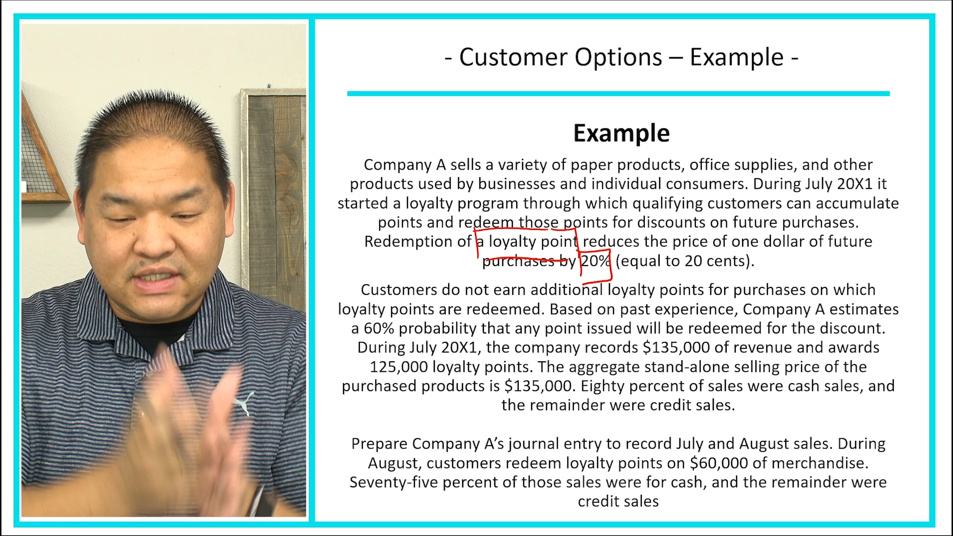 Lesson 6.10 - Customers Options for Additional Goods or Services Example