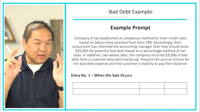 Lesson 8.3 - Bad Debt Example