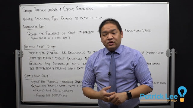 Lesson 8.5 - Foreign Currency Imports & Exports Transactions
