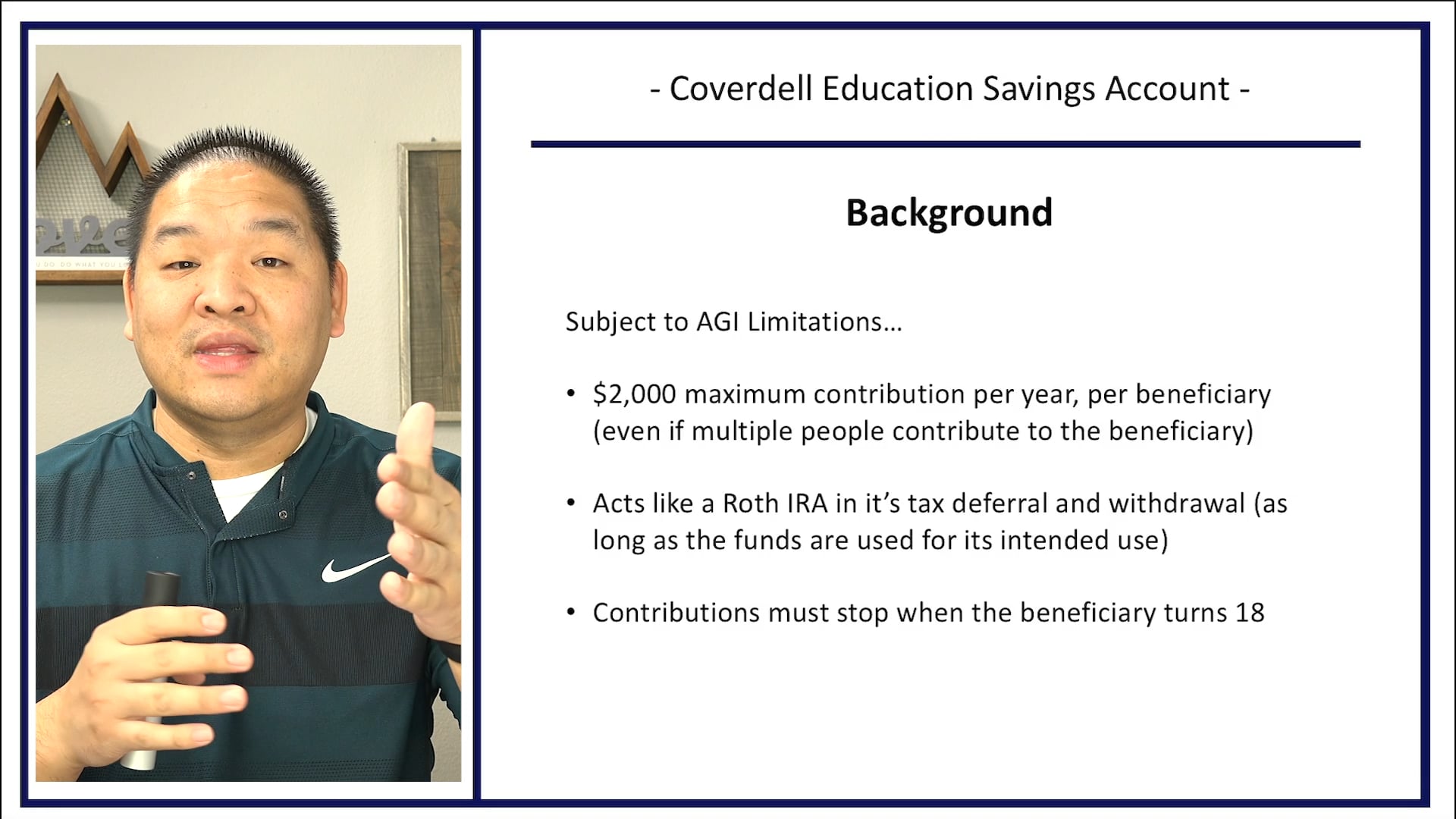 Section 10.11 - Coverdell Education Savings Account