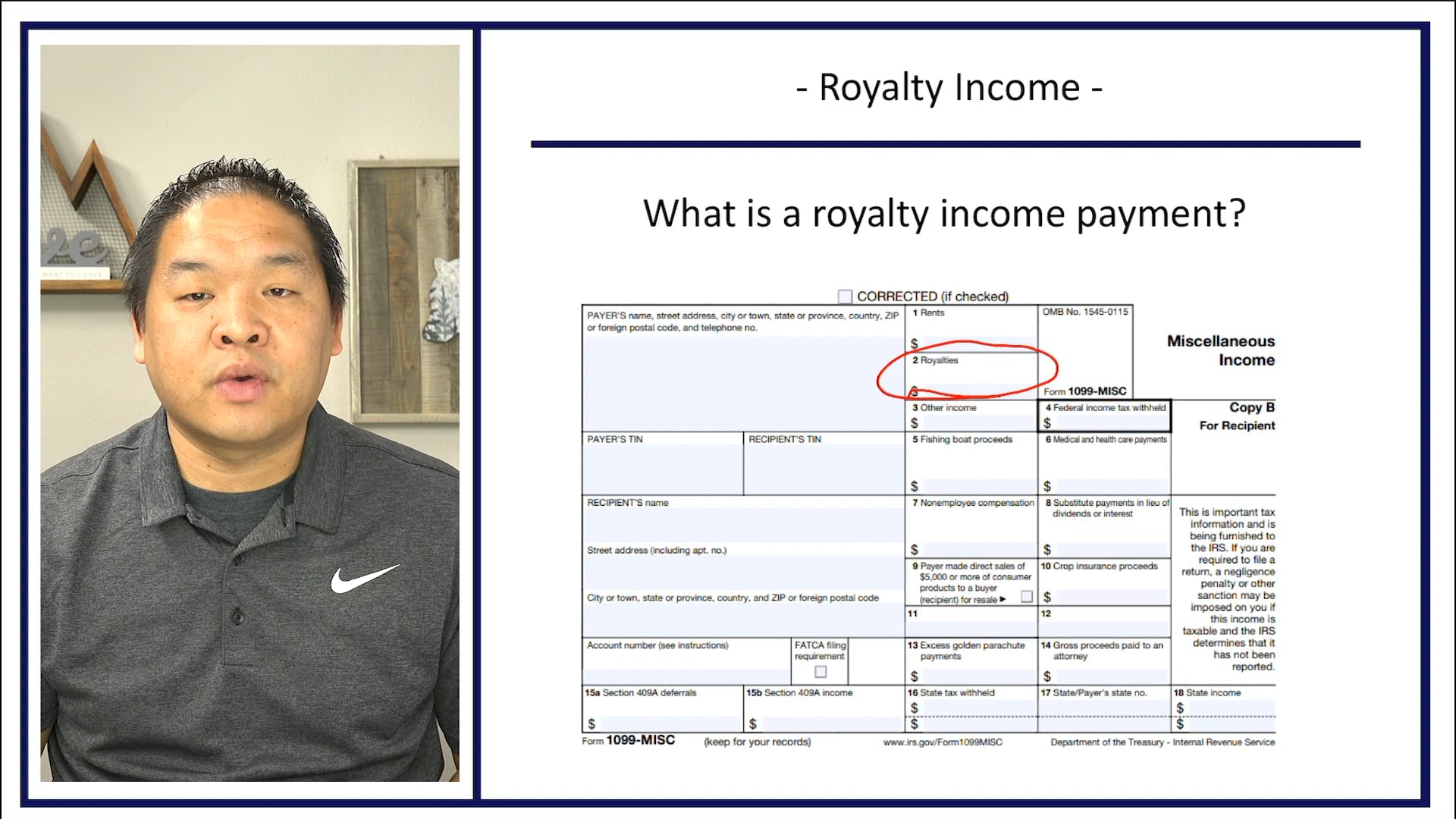 Section 8.6 - Royalty Income