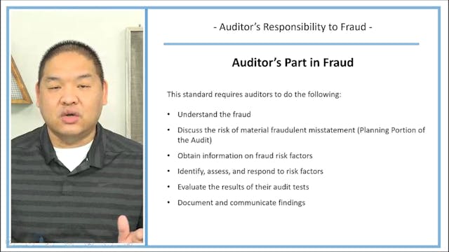 Lesson 5.3 - Auditors Responsibility ...