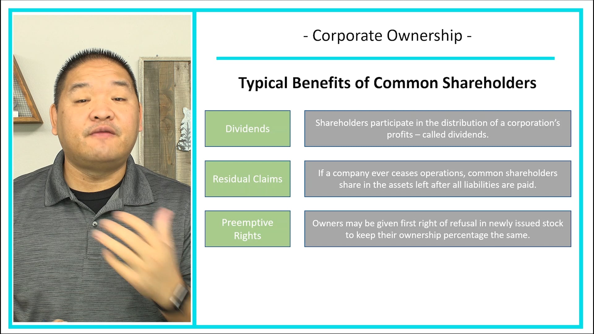 Lesson 11.1 - Corporate Ownership