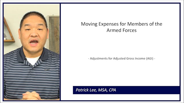 Lesson 4.7 - Moving Expenses for Memb...