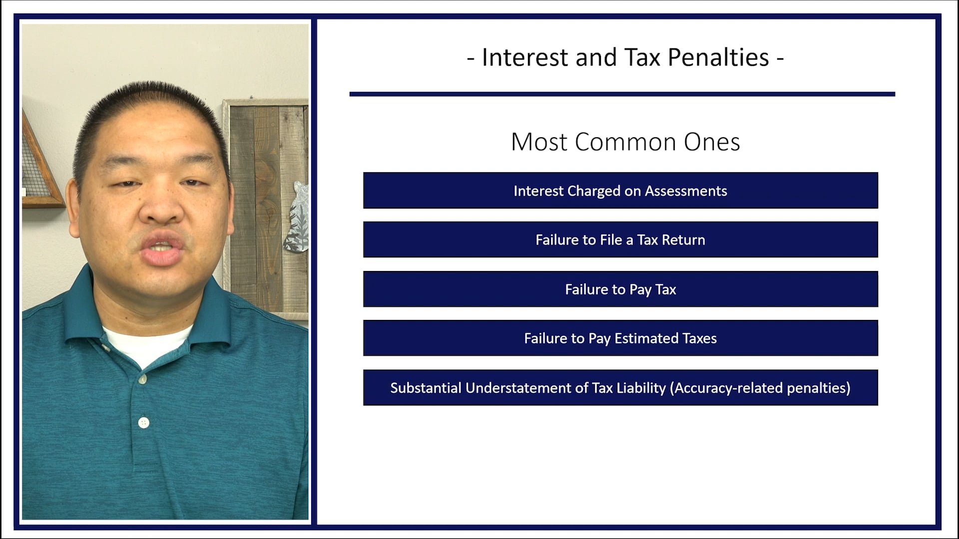 Section 2.11 - Interest and Penalties