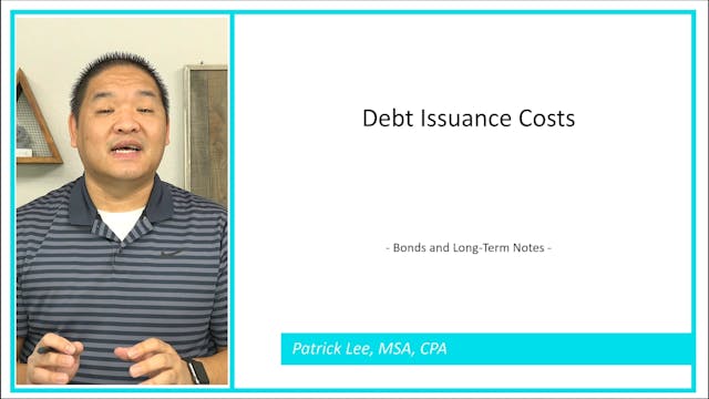 Lesson 14.8 - Debt Issuance Costs