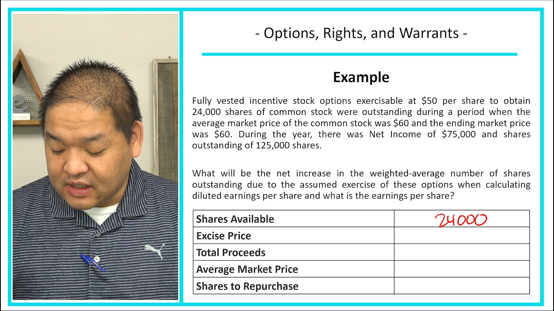 Lesson 19.17 - Options, Rights, and Warrants