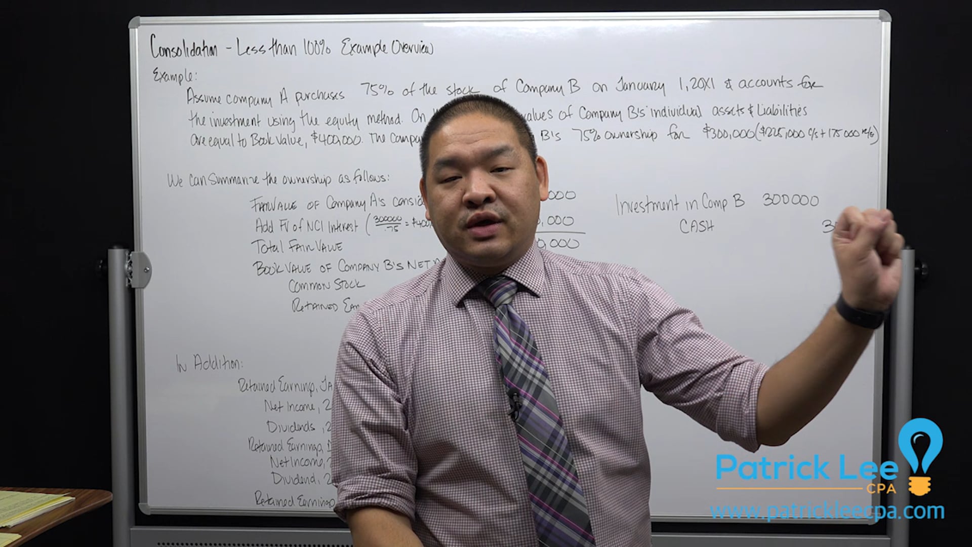 Lesson 3.6 - Consolidations - Example Overview