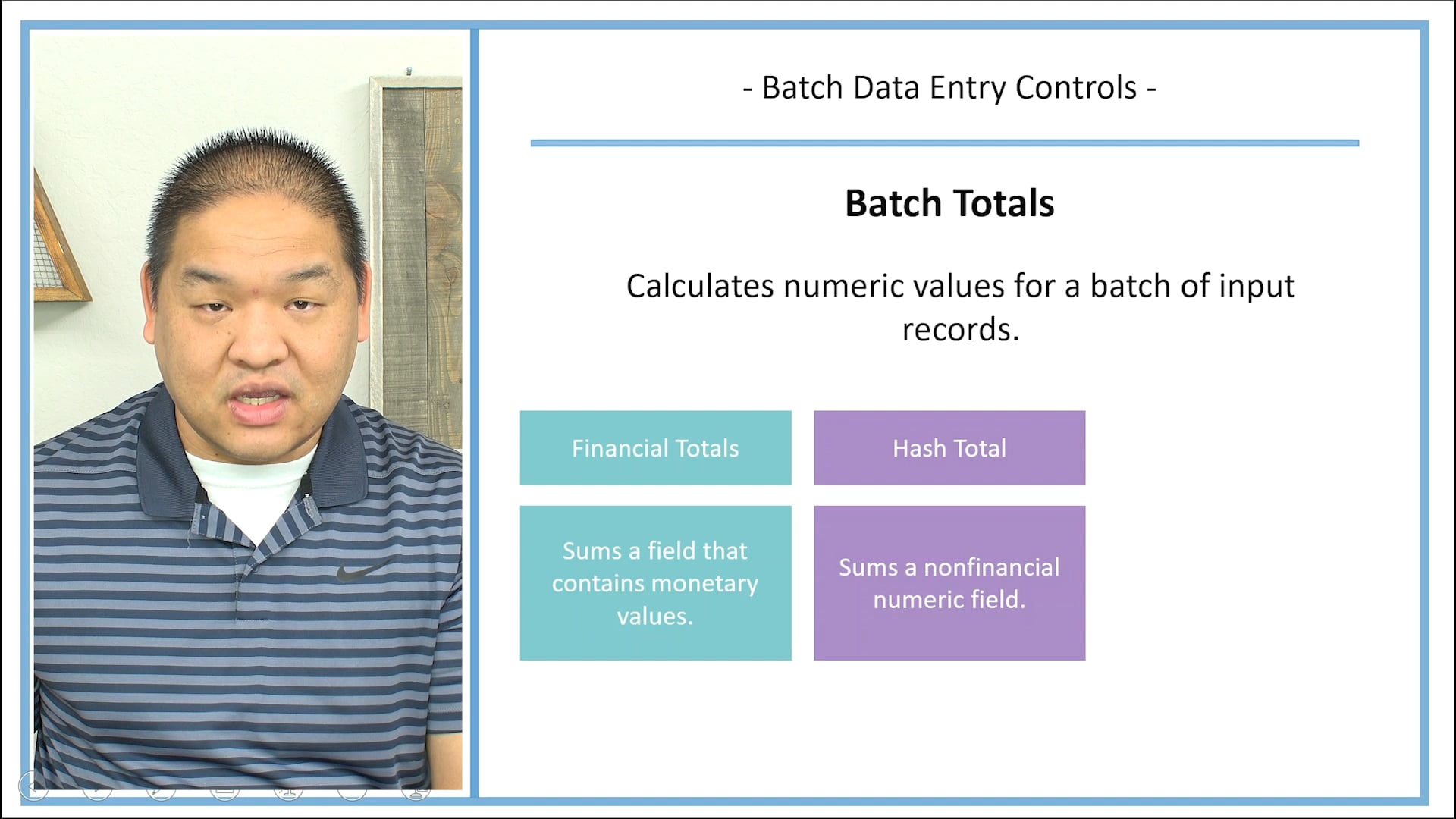 Lesson 9.7 - Specific to Batch Processing