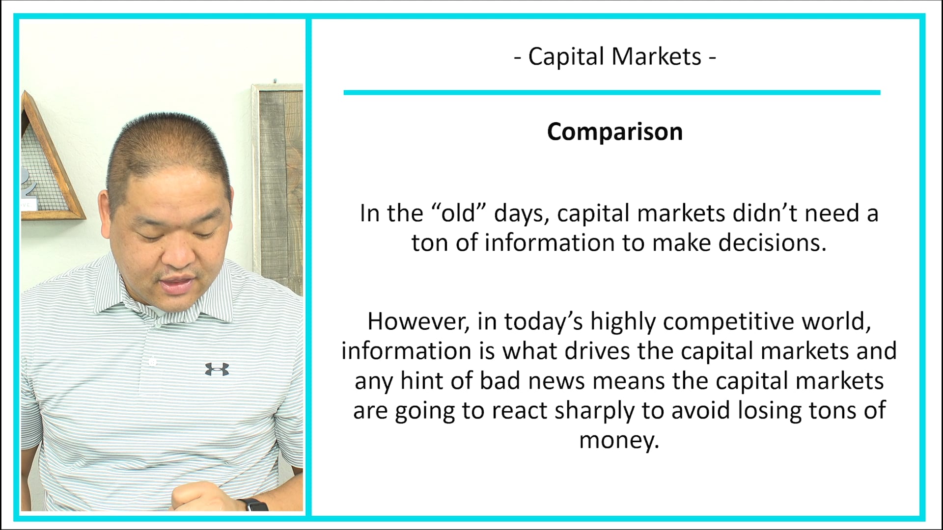 Lesson 1.3 - Financial Statements in the Capital Markets