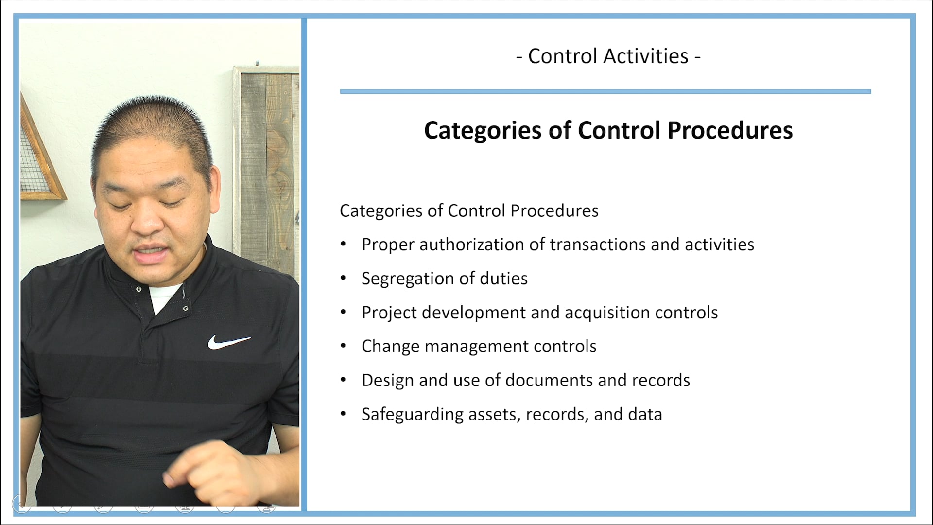 Lesson 6.8 - Part IV - Control Activities