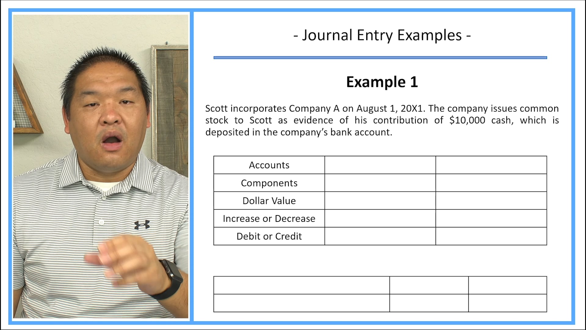Lesson 7 - Journal Entry Examples - Part 1 