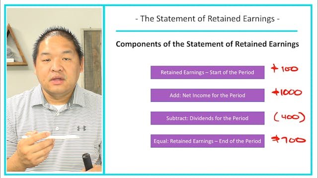 1.8 - The Statement of Retained Earnings