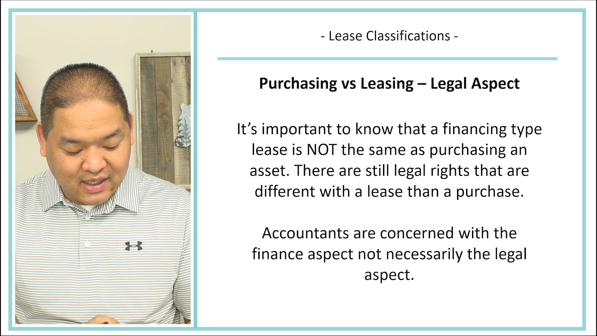 Lesson 15.2 - Lease Classification