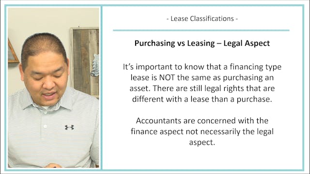 Lesson 15.2 - Lease Classification