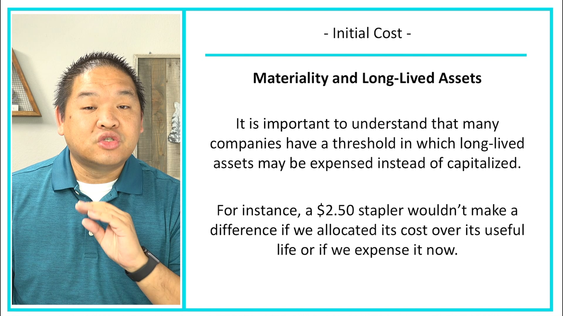 Lesson 9.3 - Initial Cost of Long Lived Assets