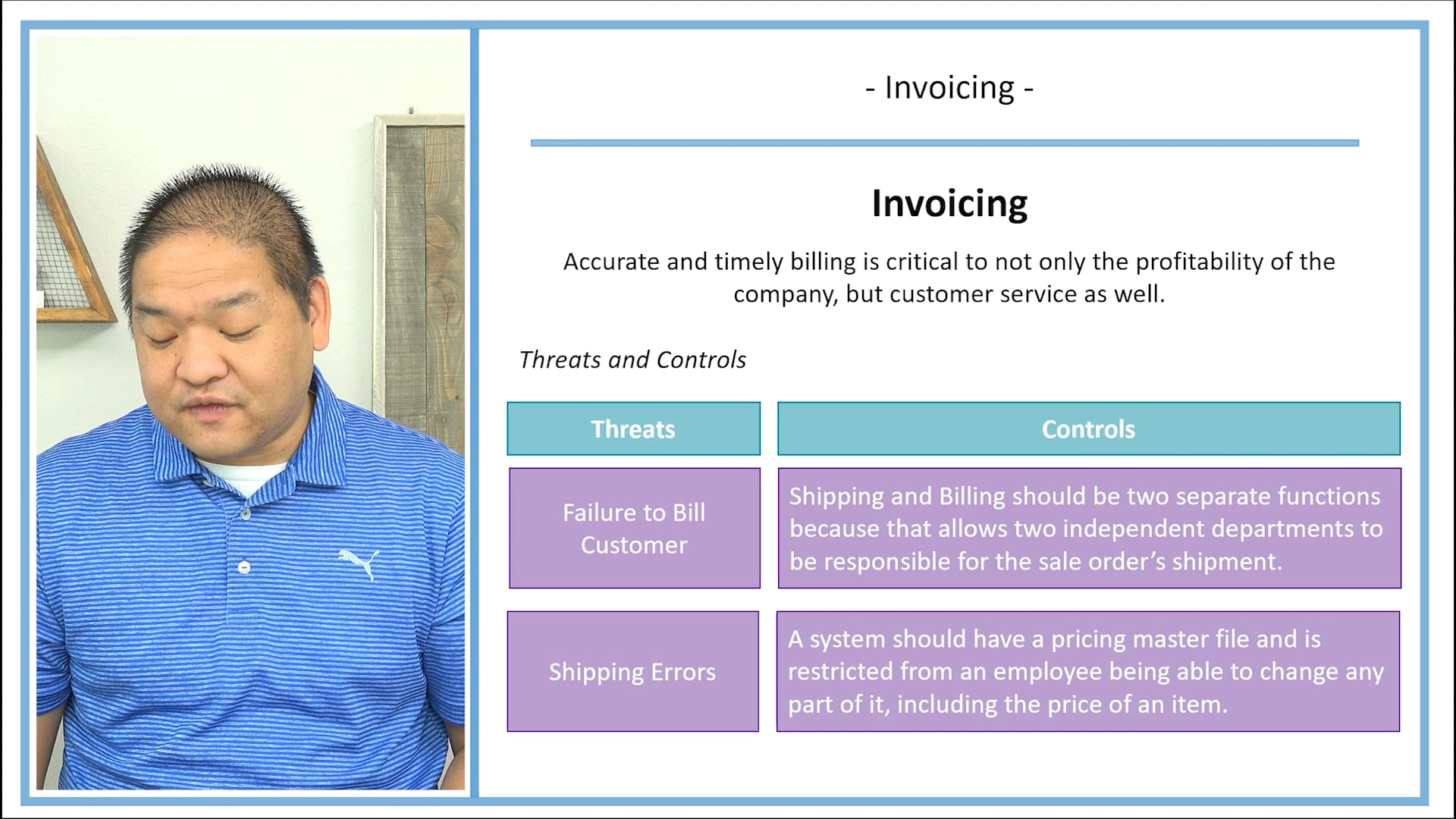 Lesson 11.11 - Invoicing